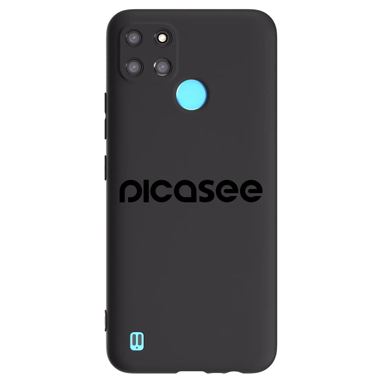 Picasee Μαύρη θήκη σιλικόνης για Realme C21Y - Picasee - new logo - black