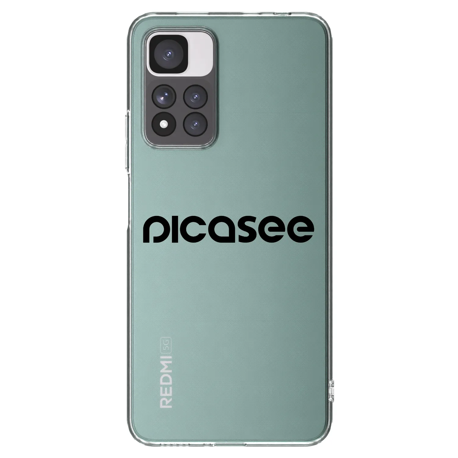 Picasee διαφανής θήκη σιλικόνης Xiaomi Redmi Note 11 Pro+ 5G - Picasee - new logo - black