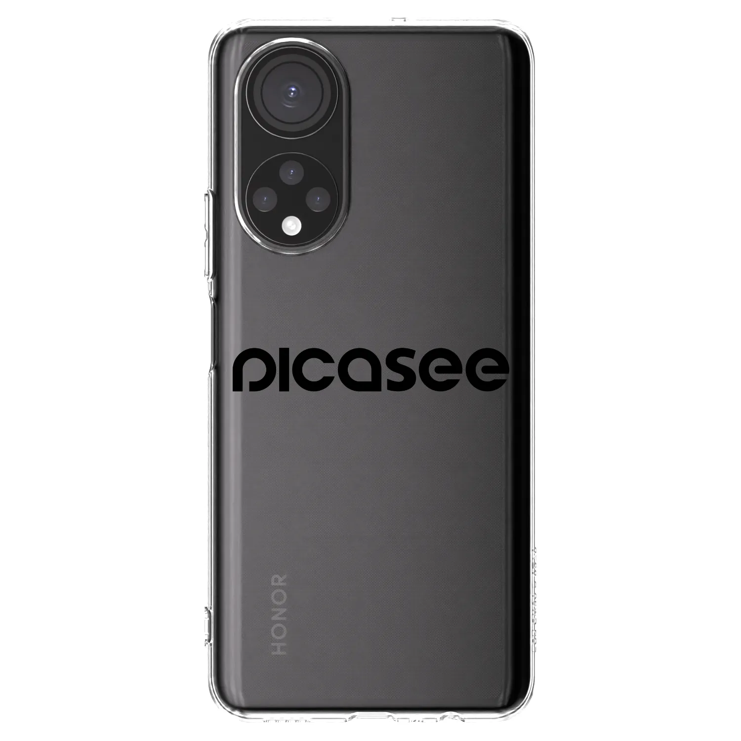 Picasee διαφανής θήκη σιλικόνης Honor X7 - Picasee - new logo - black