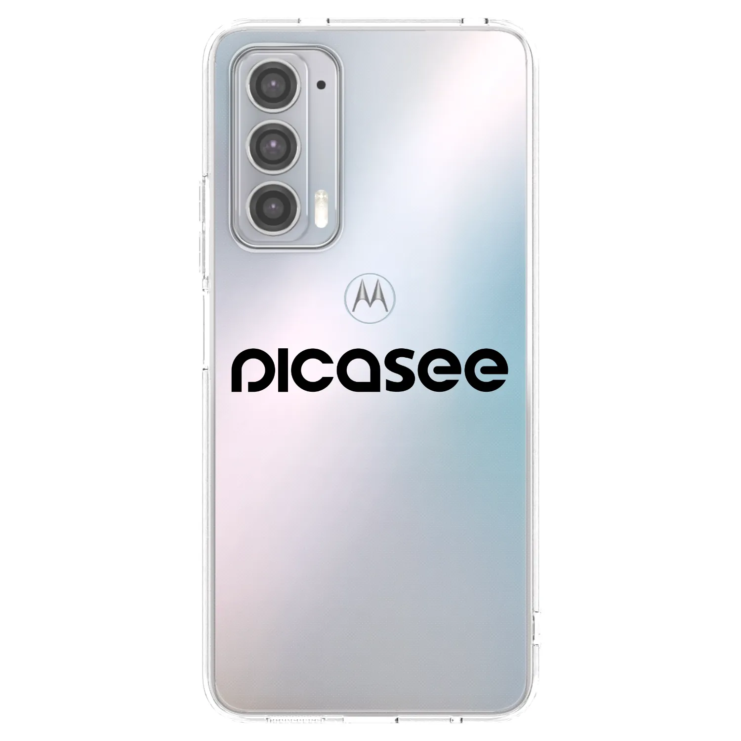 Picasee διαφανής θήκη σιλικόνης Motorola Edge 20 - Picasee - new logo - black