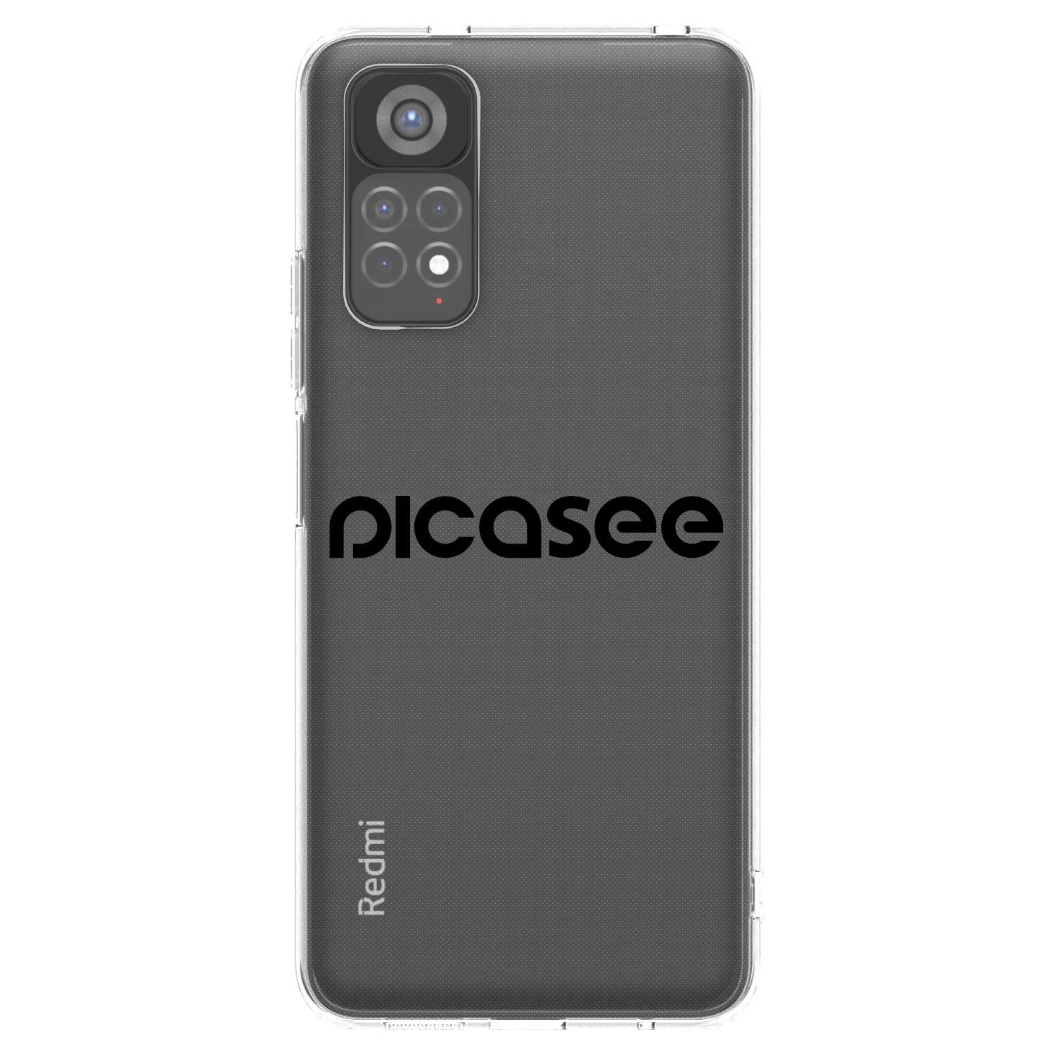 Picasee διαφανής θήκη σιλικόνης Xiaomi Redmi Note 11S 5G - Picasee - new logo - black