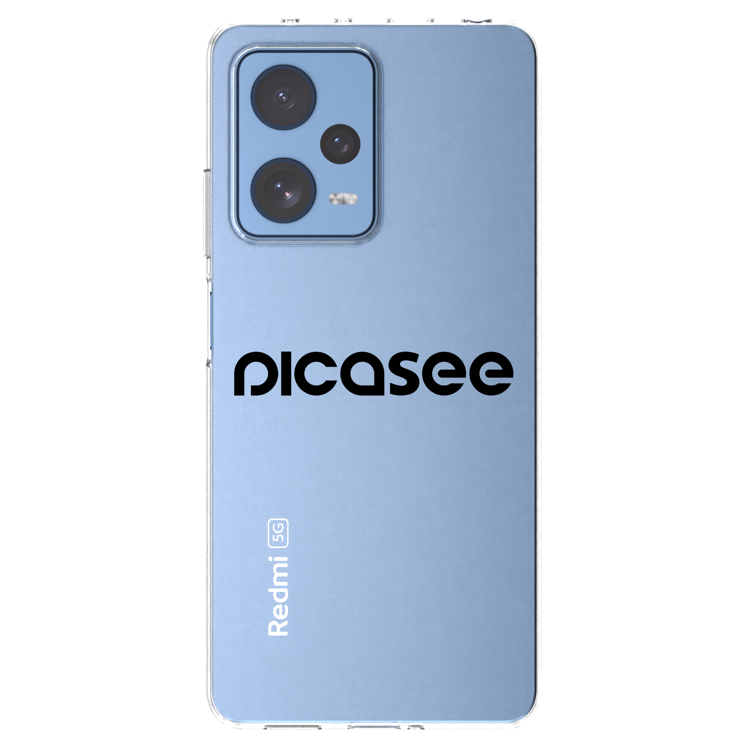 Picasee διαφανής θήκη σιλικόνης Xiaomi Redmi Note 12 Pro 5G - Picasee - new logo - black