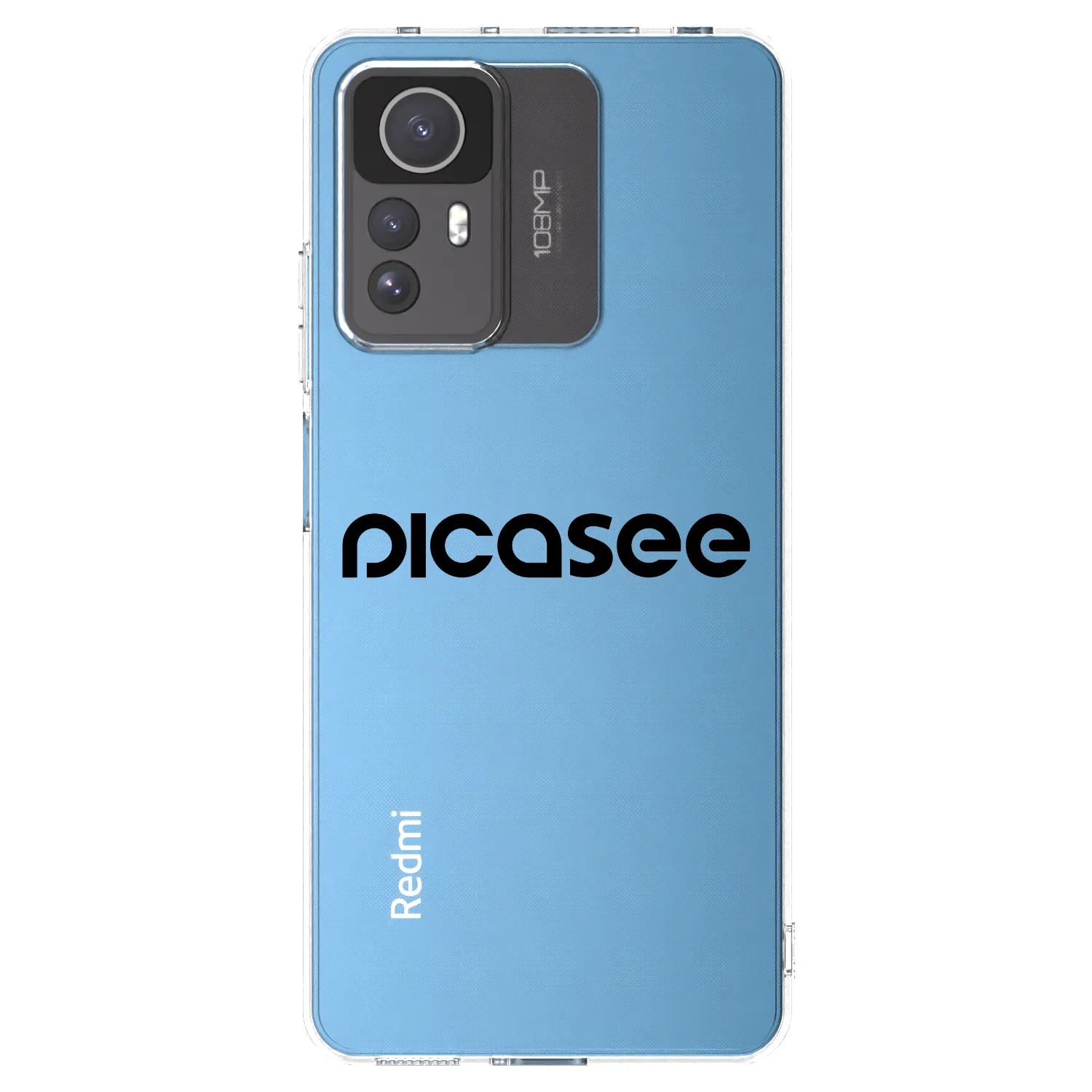 Picasee διαφανής θήκη σιλικόνης Xiaomi Redmi Note 12S - Picasee - new logo - black