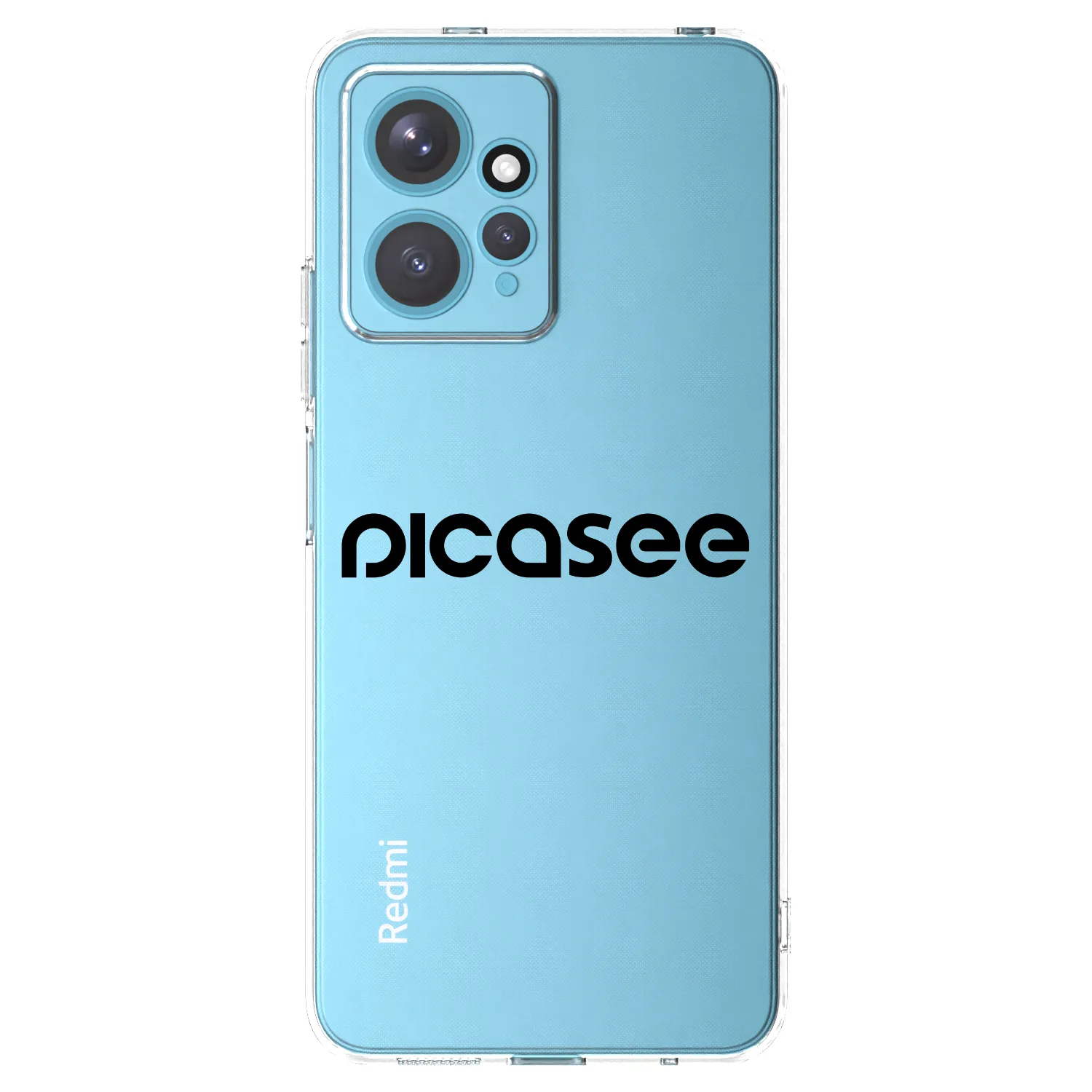Picasee διαφανής θήκη σιλικόνης Xiaomi Redmi Note 12 4G - Picasee - new logo - black