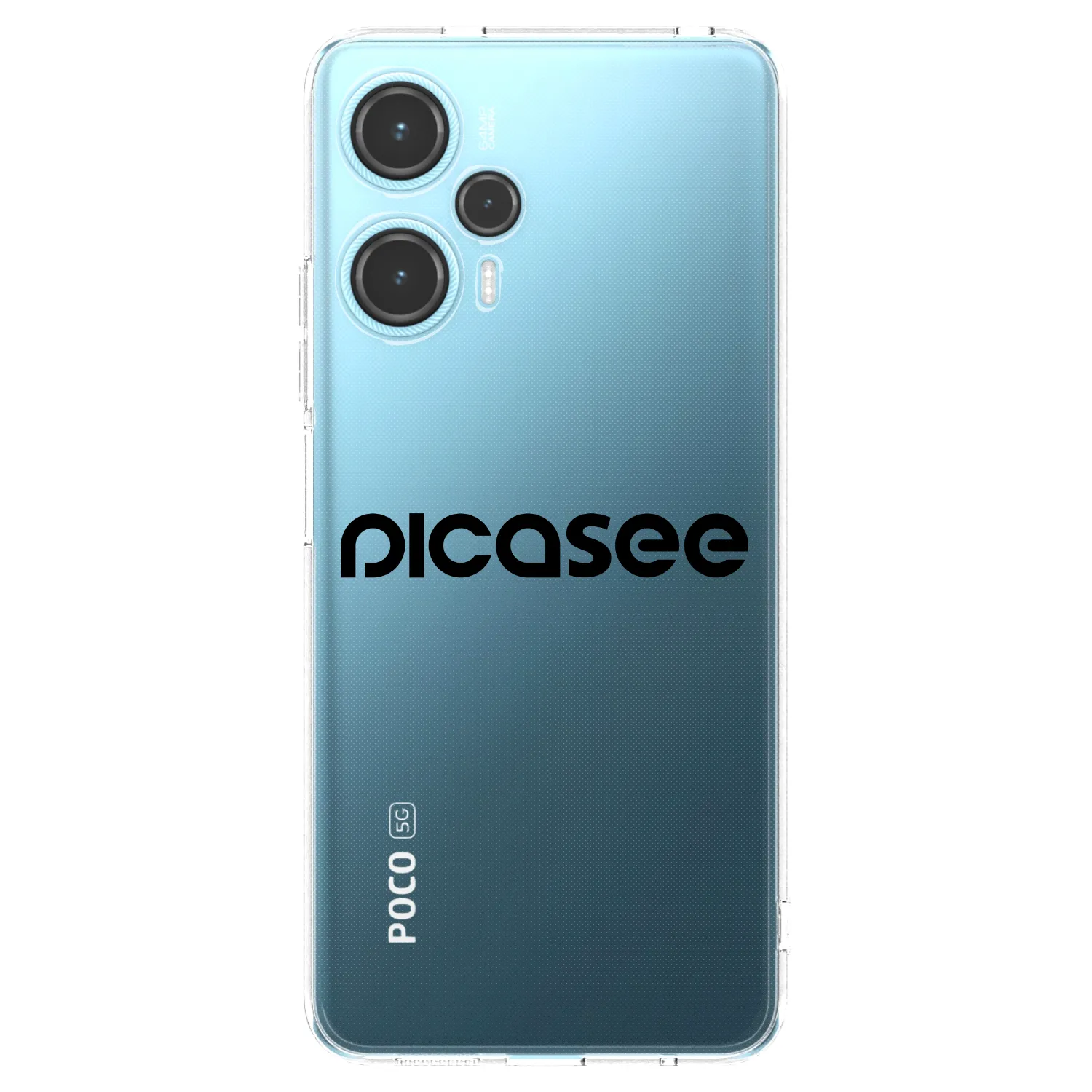 Picasee διαφανής θήκη σιλικόνης Xiaomi Poco F5 - Picasee - new logo - black