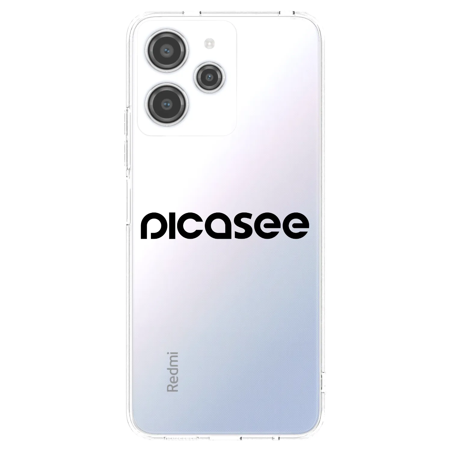Picasee διαφανής θήκη σιλικόνης Xiaomi Redmi 12 4G - Picasee - new logo - black