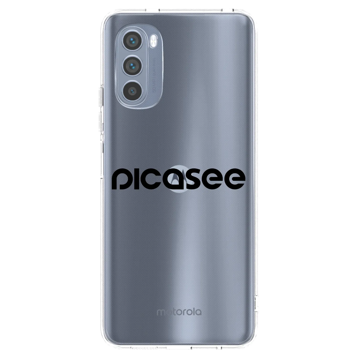 Picasee διαφανής θήκη σιλικόνης Motorola Moto G62 - Picasee - new logo - black