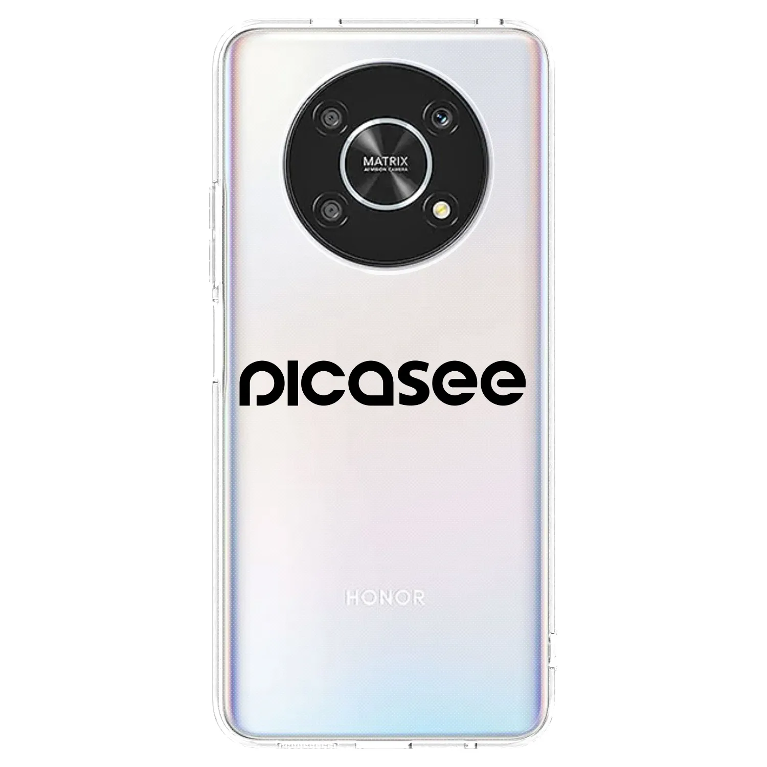 Picasee διαφανής θήκη σιλικόνης Honor Magic4 Lite 5G - Picasee - new logo - black