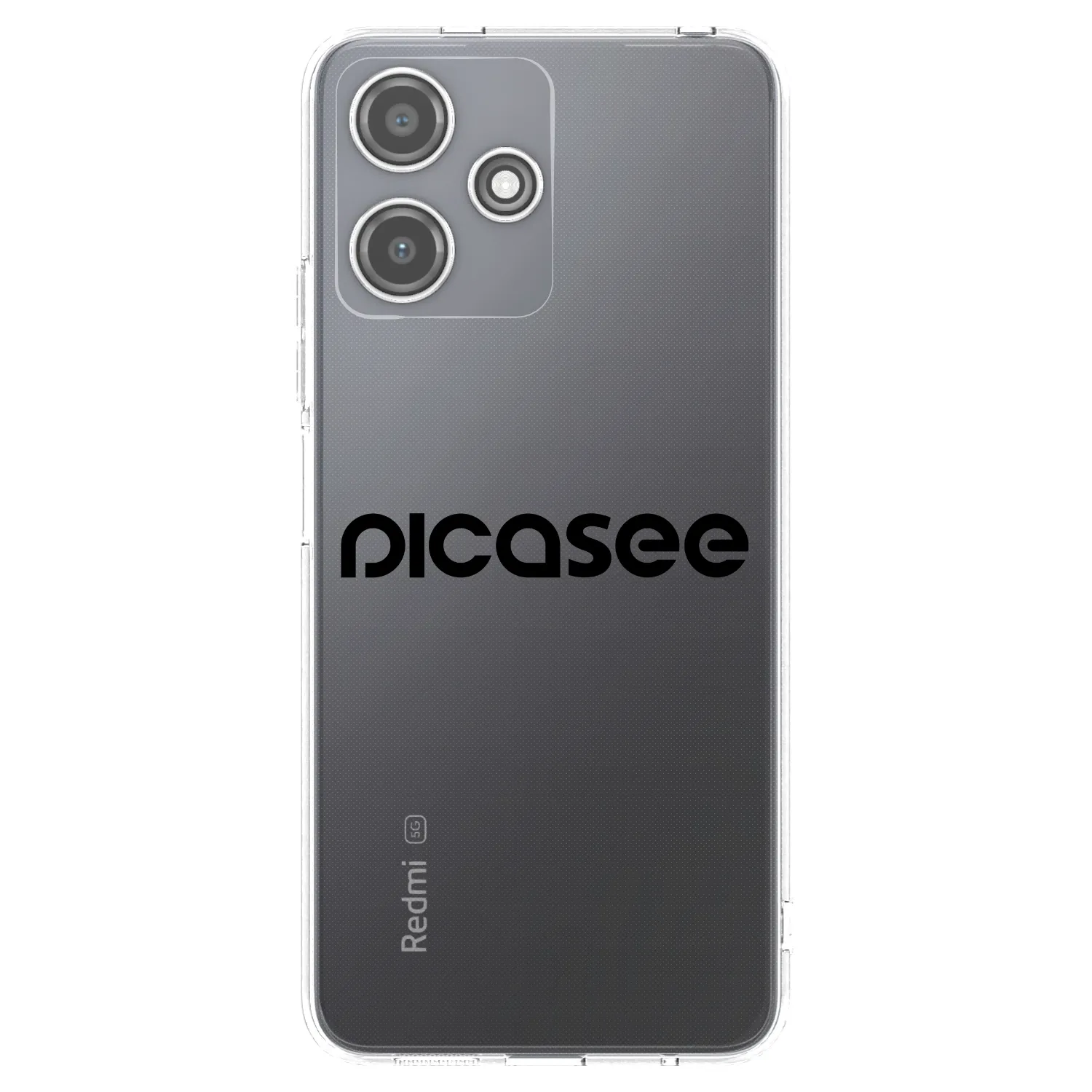 Picasee διαφανής θήκη σιλικόνης Xiaomi Redmi 12 5G - Picasee - new logo - black