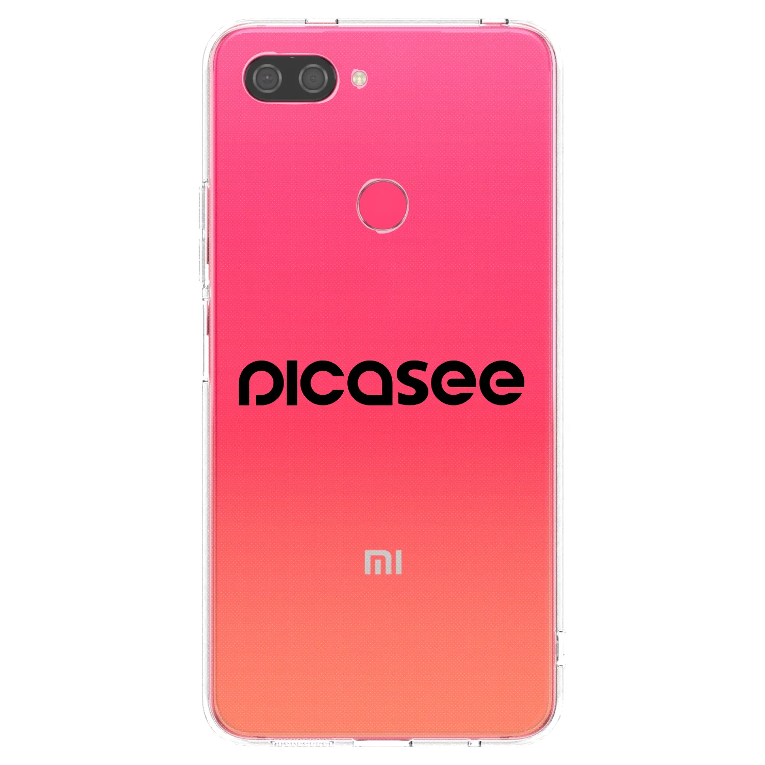 Picasee διαφανής θήκη σιλικόνης Xiaomi Mi 8 Lite - Picasee - new logo - black