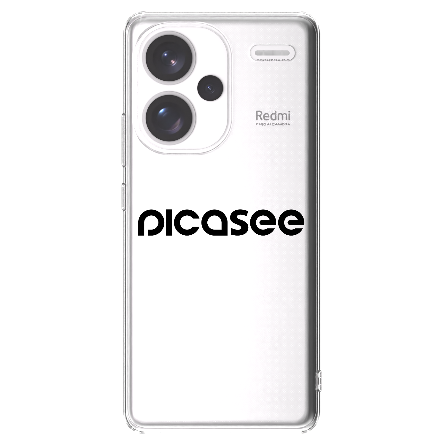 Picasee διαφανής θήκη σιλικόνης Xiaomi Redmi Note 13 Pro+ 5G - Picasee - new logo - black