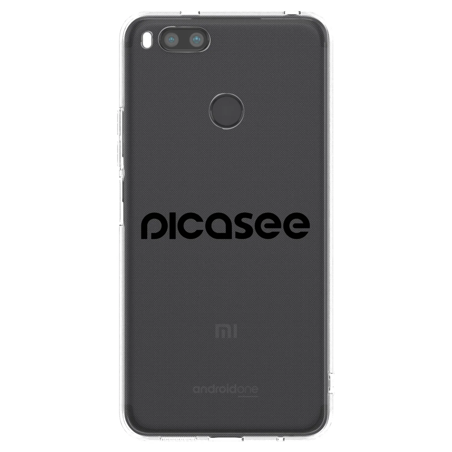 Picasee διαφανής θήκη σιλικόνης Xiaomi Mi A1 Global - Picasee - new logo - black