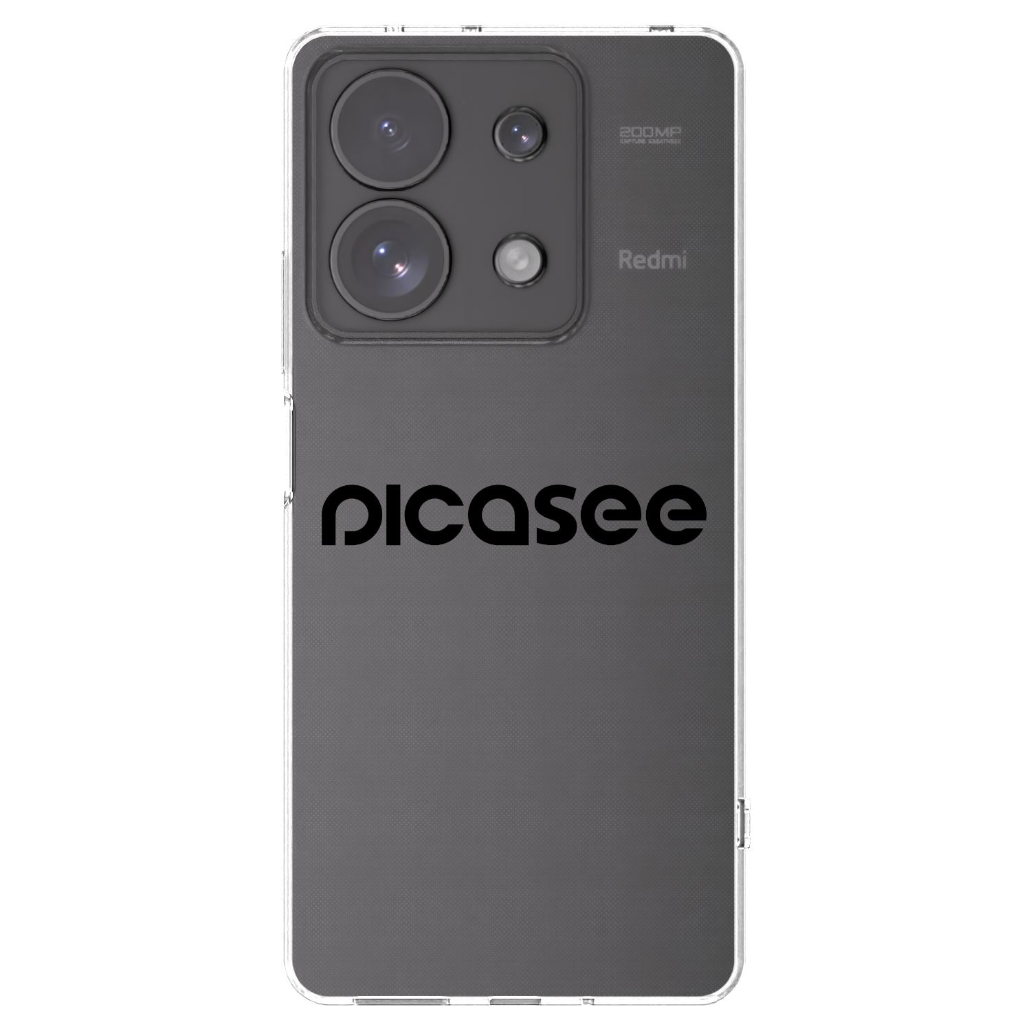 Picasee διαφανής θήκη σιλικόνης Xiaomi Redmi Note 13 Pro 4G - Picasee - new logo - black