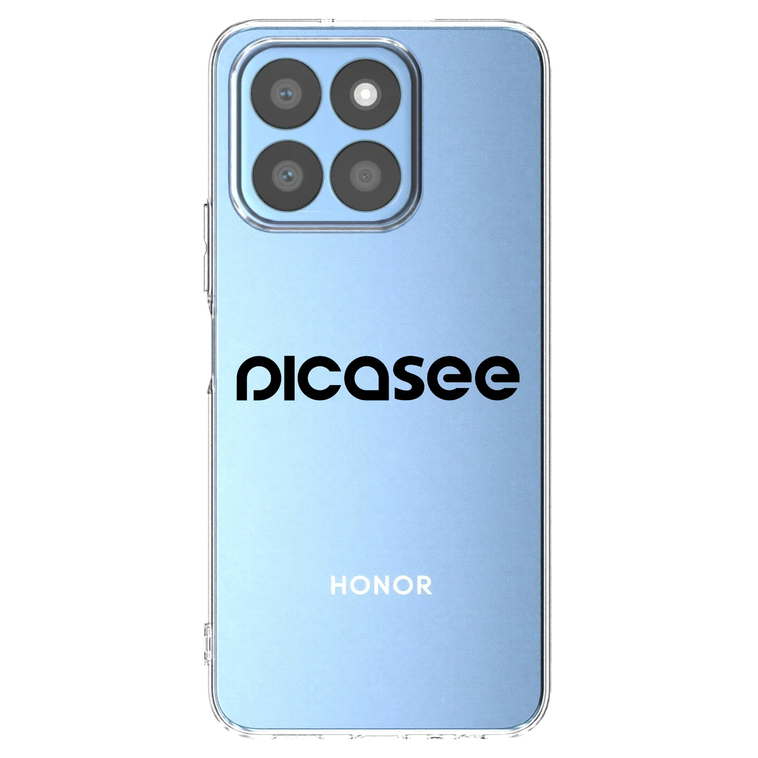 Picasee διαφανής θήκη σιλικόνης Honor X8b - Picasee - new logo - black