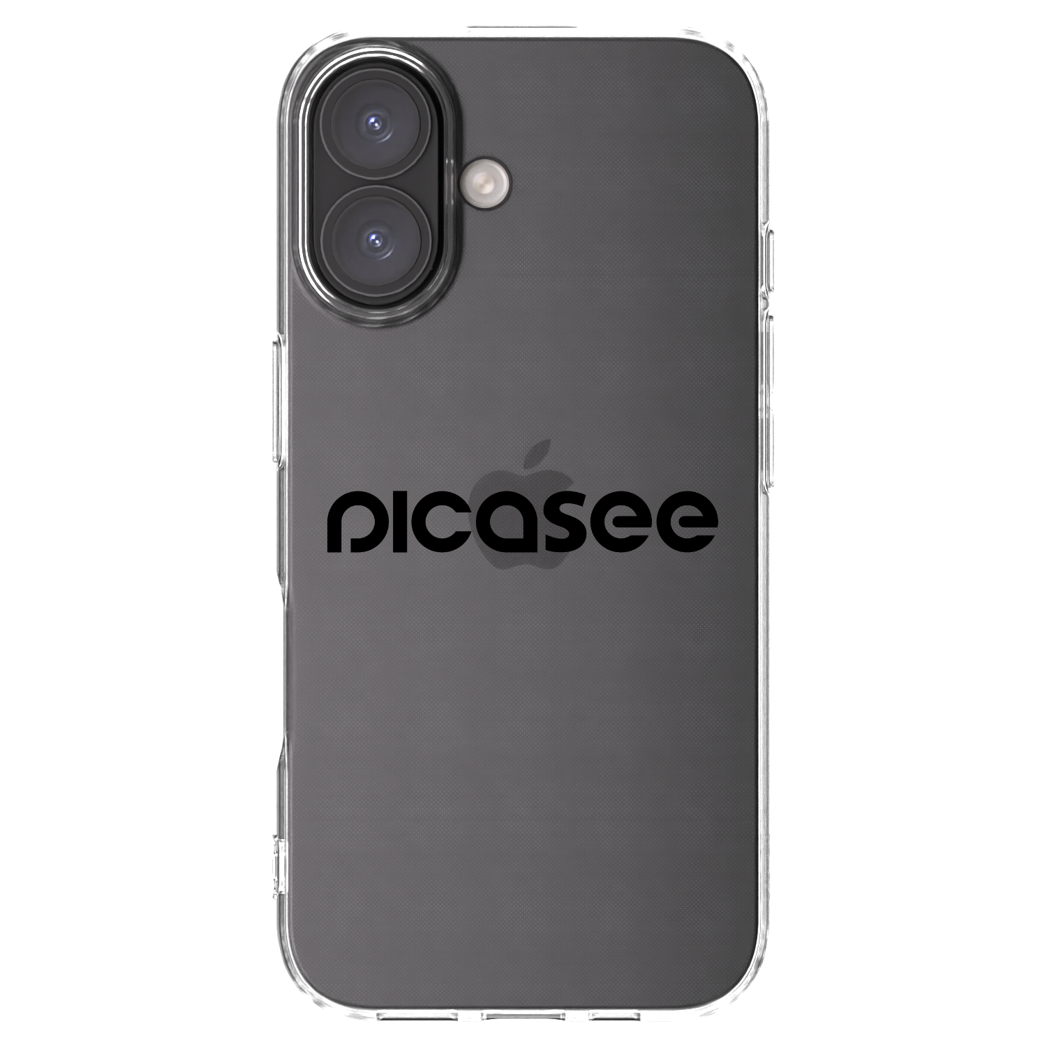 Picasee διαφανής θήκη σιλικόνης Apple iPhone 16 - Picasee - new logo - black