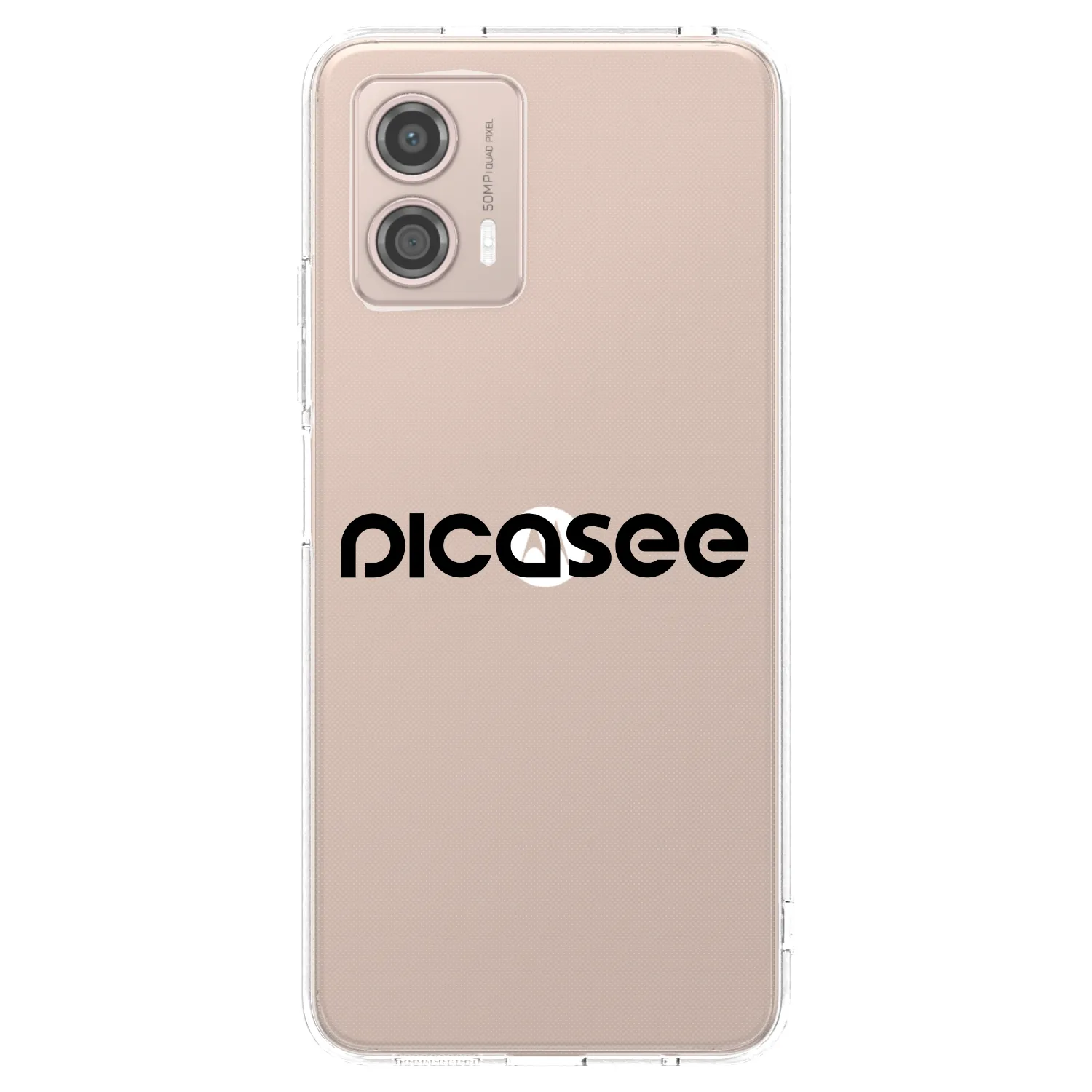 Picasee διαφανής θήκη σιλικόνης Motorola Moto G53 5G - Picasee - new logo - black