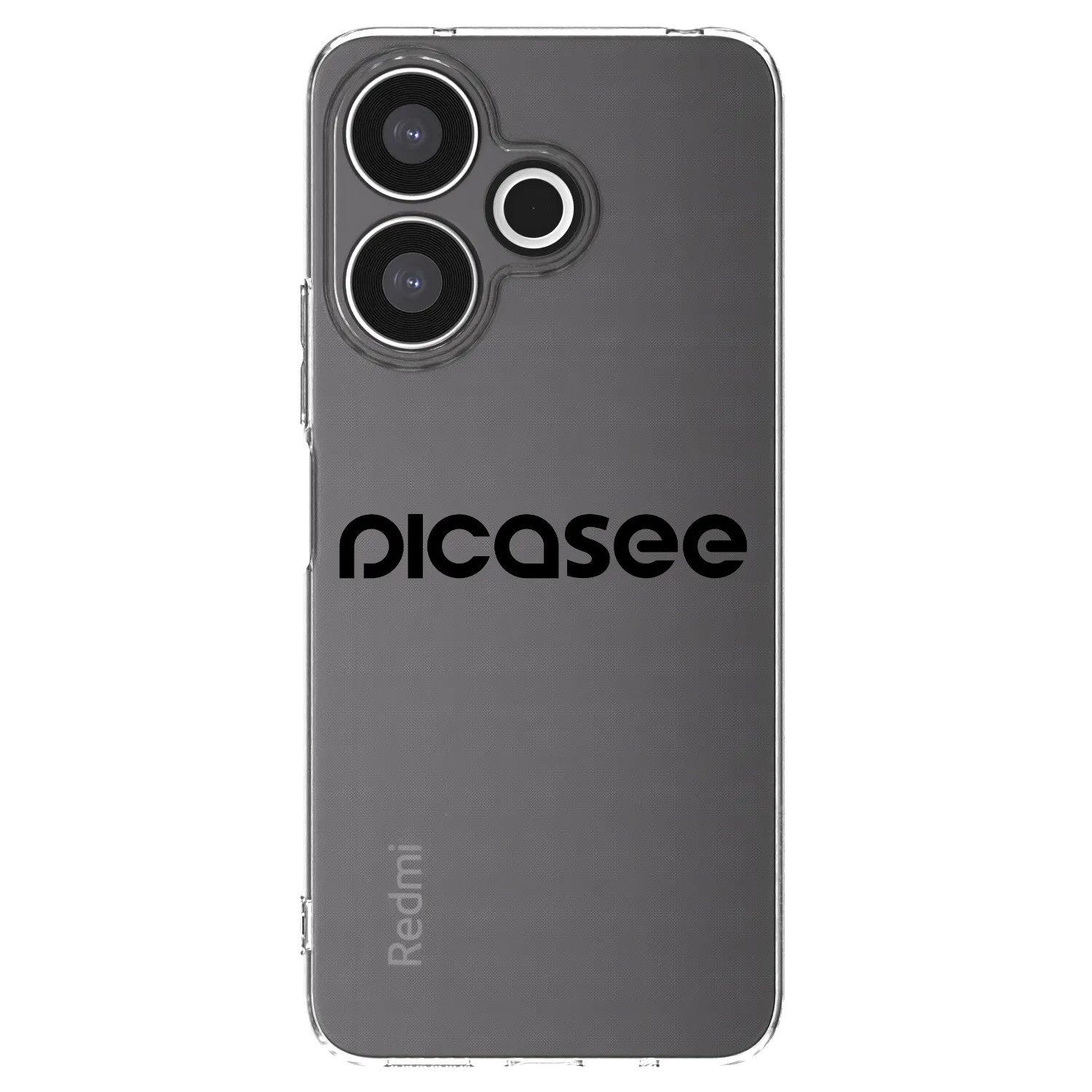 Picasee διαφανής θήκη σιλικόνης Xiaomi Redmi 13 4G - Picasee - new logo - black