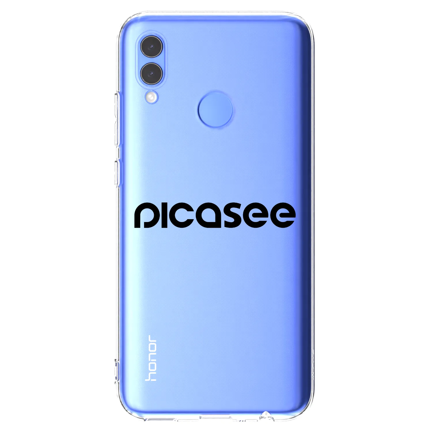 Picasee διαφανής θήκη σιλικόνης Huawei P Smart 2019 - Picasee - new logo - black