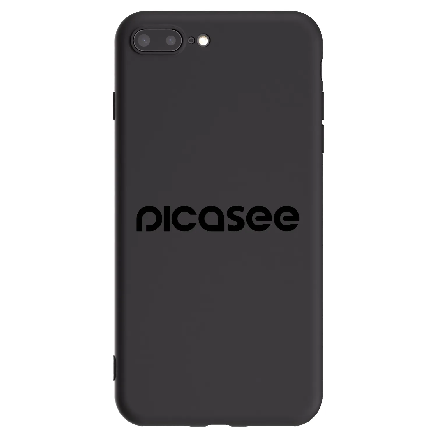 Picasee Μαύρη θήκη σιλικόνης για Apple iPhone 7 Plus - Picasee - new logo - black