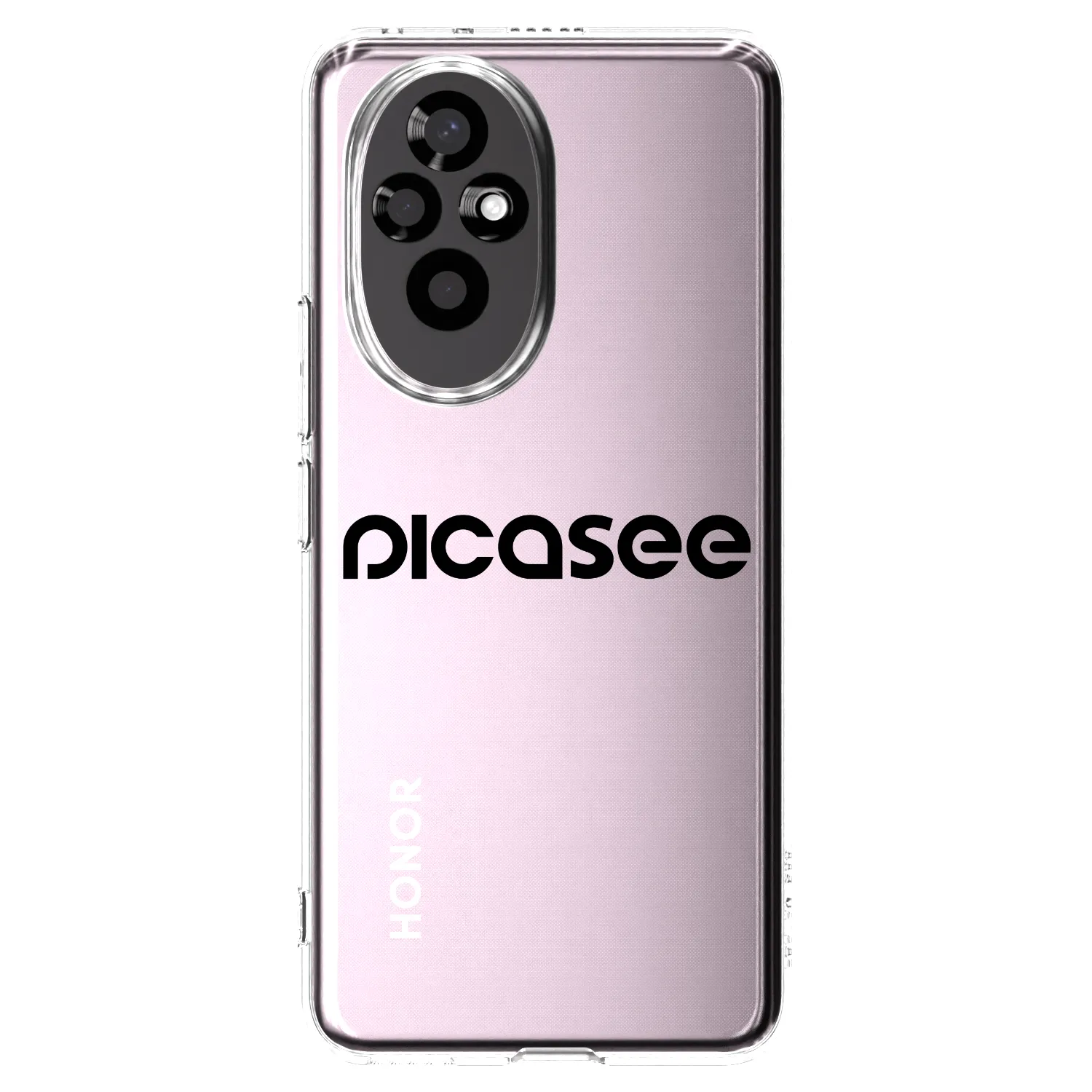 Picasee διαφανής θήκη σιλικόνης Honor 200 Pro 5G - Picasee - new logo - black