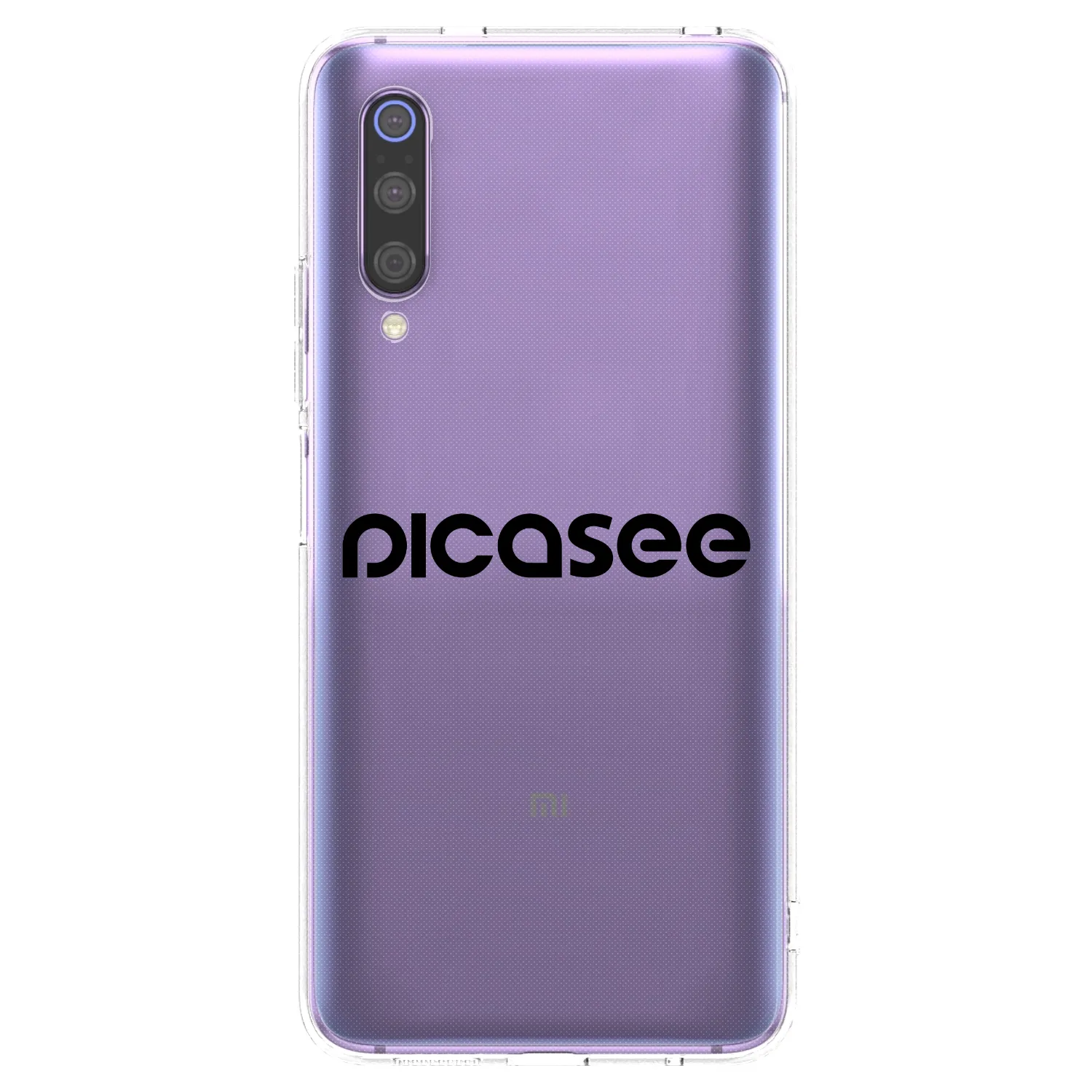 Picasee διαφανής θήκη σιλικόνης Xiaomi Mi 9 - Picasee - new logo - black