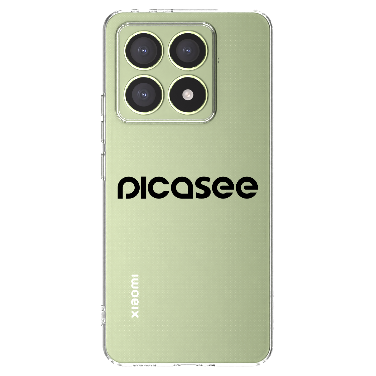 Picasee διαφανής θήκη σιλικόνης Xiaomi 14T - Picasee - new logo - black