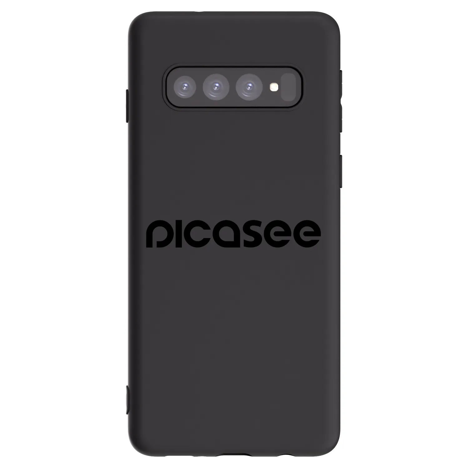 Picasee Μαύρη θήκη σιλικόνης για Samsung Galaxy S10 G973 - Picasee - new logo - black