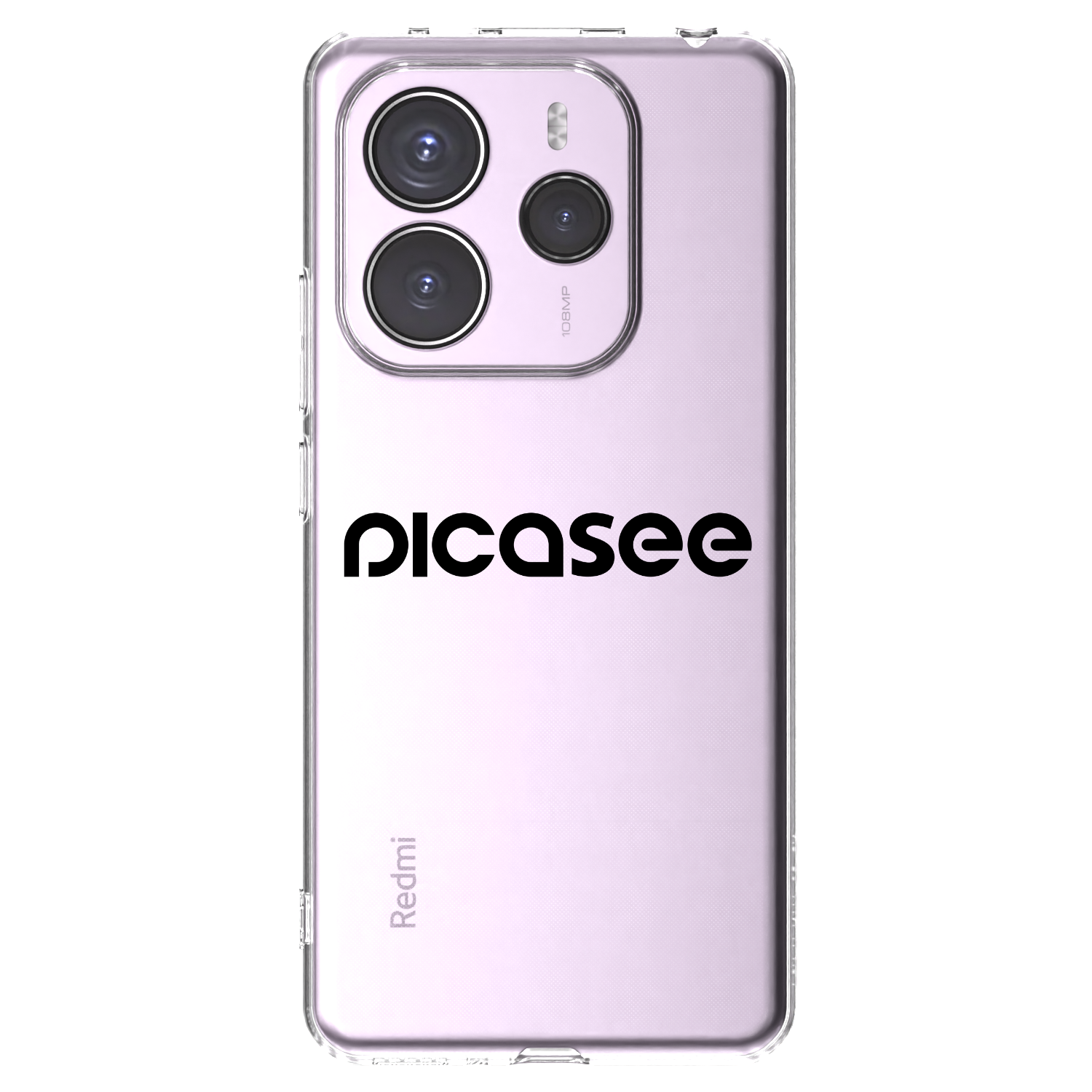 Picasee διαφανής θήκη σιλικόνης Xiaomi Redmi Note 14 5G - Picasee - new logo - black
