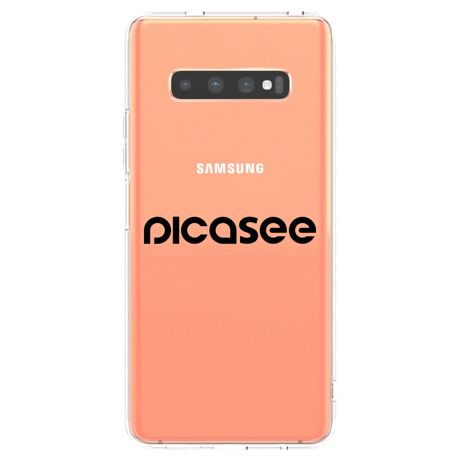 Picasee διαφανής θήκη σιλικόνης Samsung Galaxy S10 Plus G975 - Picasee - new logo - black