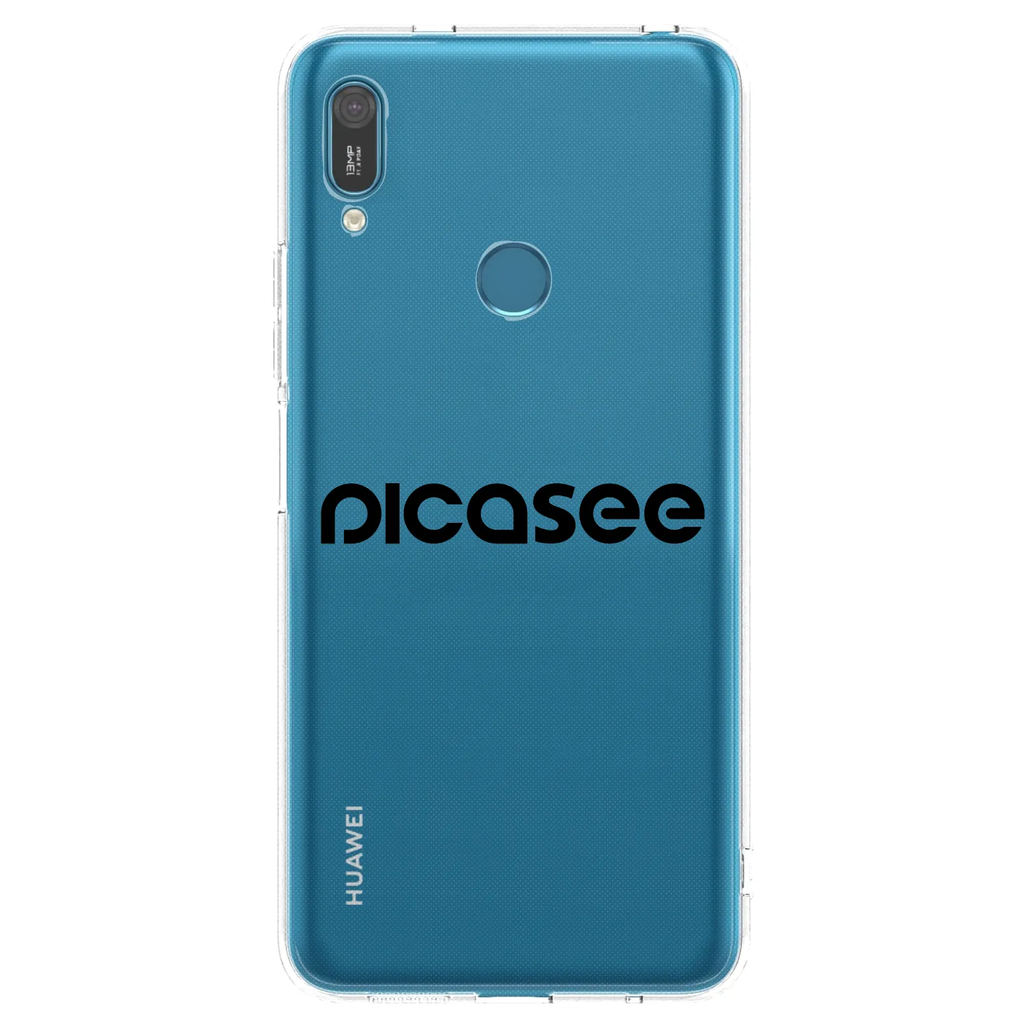 Picasee διαφανής θήκη σιλικόνης Huawei Y7 2019 - Picasee - new logo - black