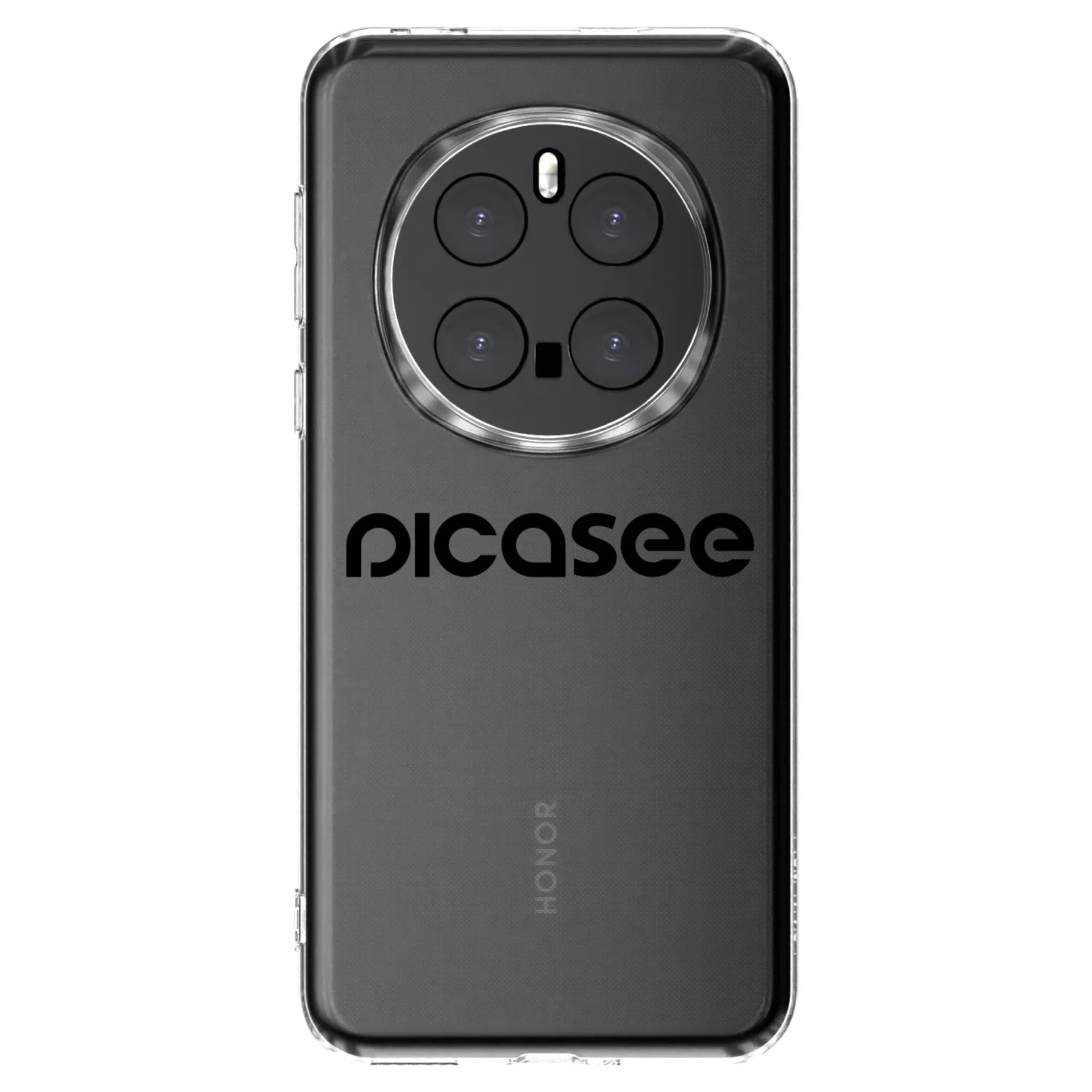 Picasee διαφανής θήκη σιλικόνης Honor Magic7 Pro 5G - Picasee - new logo - black