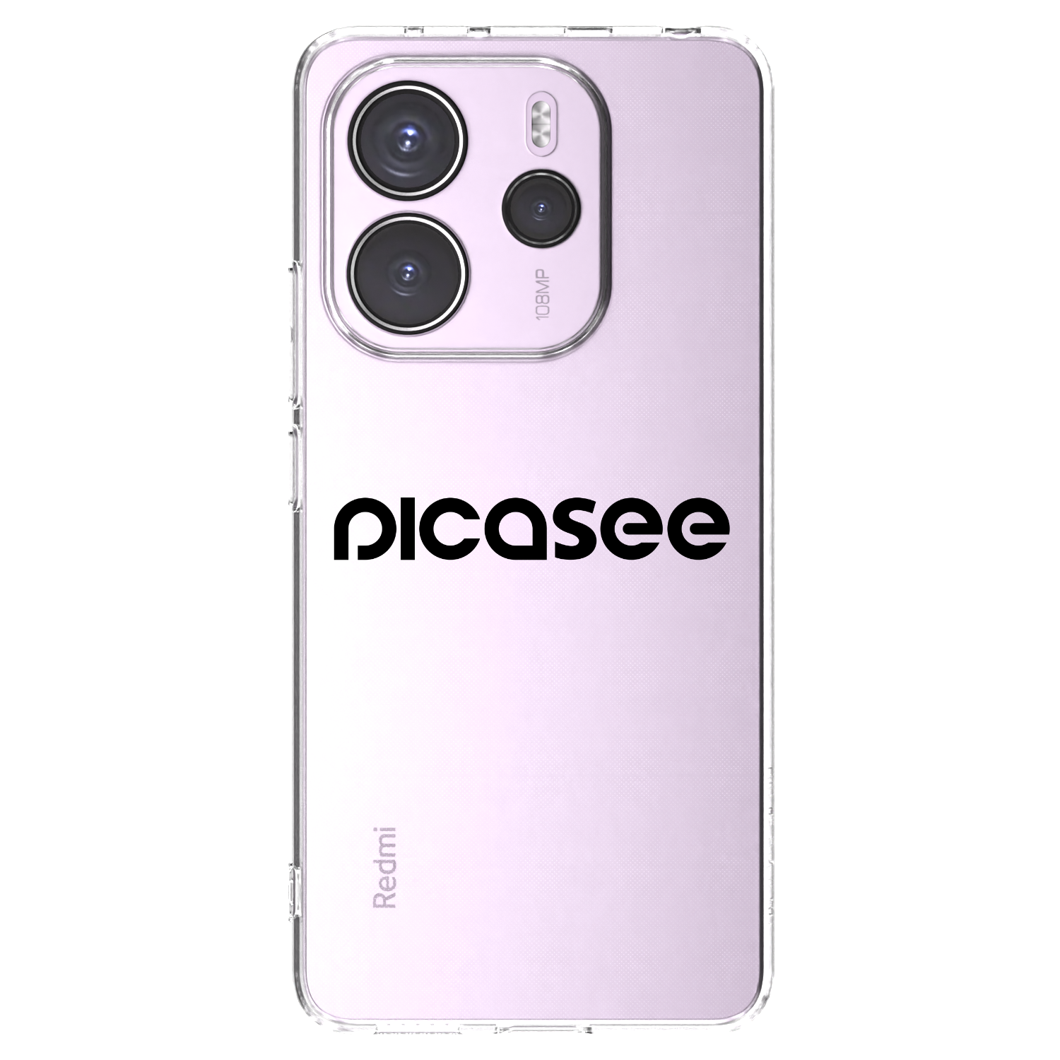 Picasee διαφανής θήκη σιλικόνης Xiaomi Redmi Note 14 4G - Picasee - new logo - black