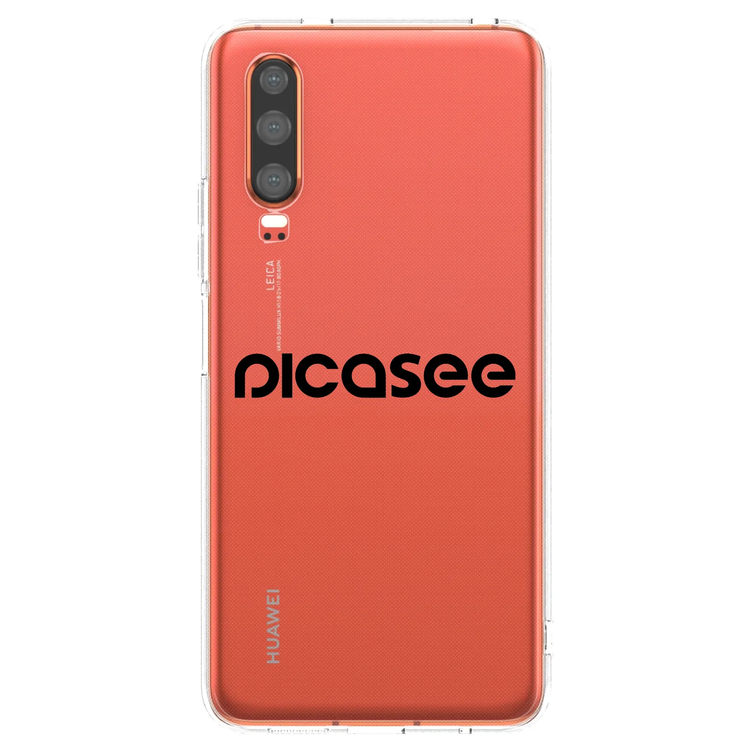 Picasee διαφανής θήκη σιλικόνης Huawei P30 - Picasee - new logo - black