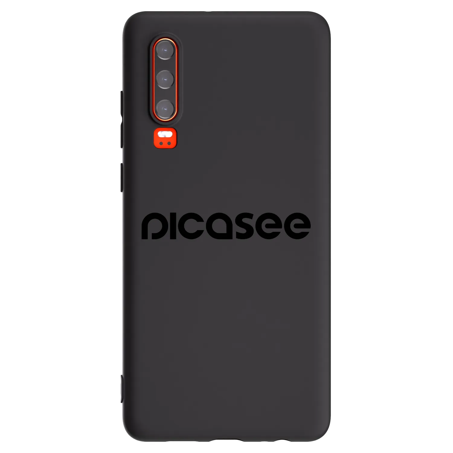 Picasee Μαύρη θήκη σιλικόνης για Huawei P30 - Picasee - new logo - black