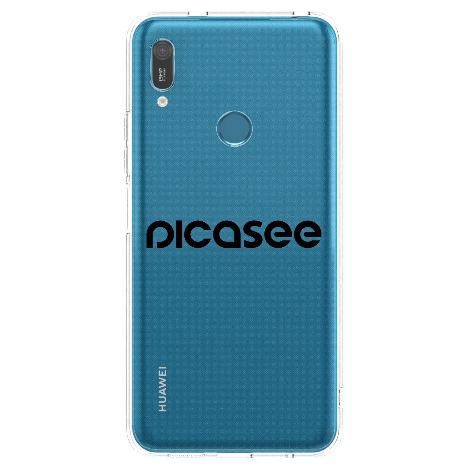 Picasee διαφανής θήκη σιλικόνης Huawei Y6 2019 - Picasee - new logo - black