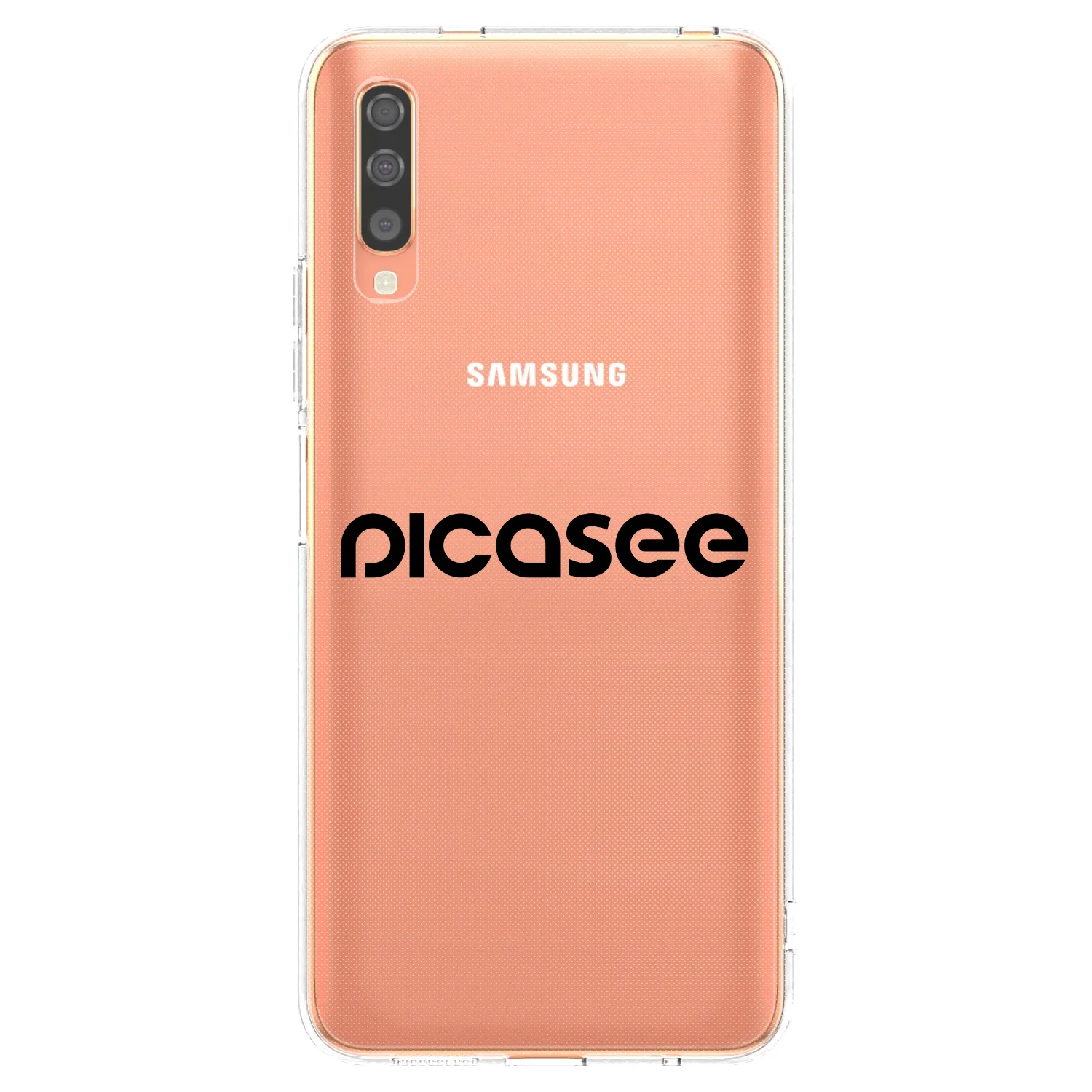 Picasee διαφανής θήκη σιλικόνης Samsung Galaxy A70 A705F - Picasee - new logo - black