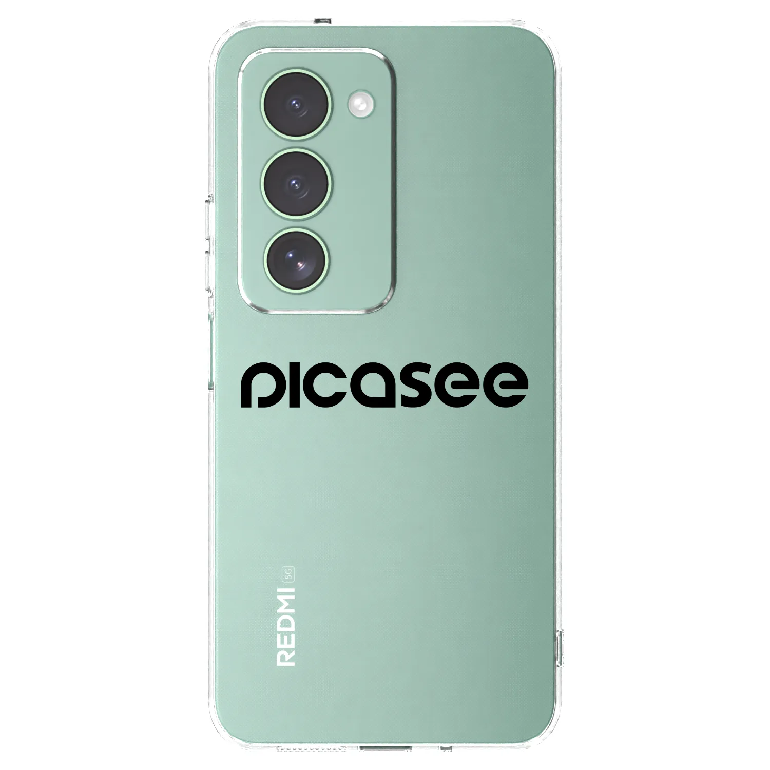 Picasee διαφανής θήκη σιλικόνης Xiaomi Redmi 15 5G - Picasee - new logo - black