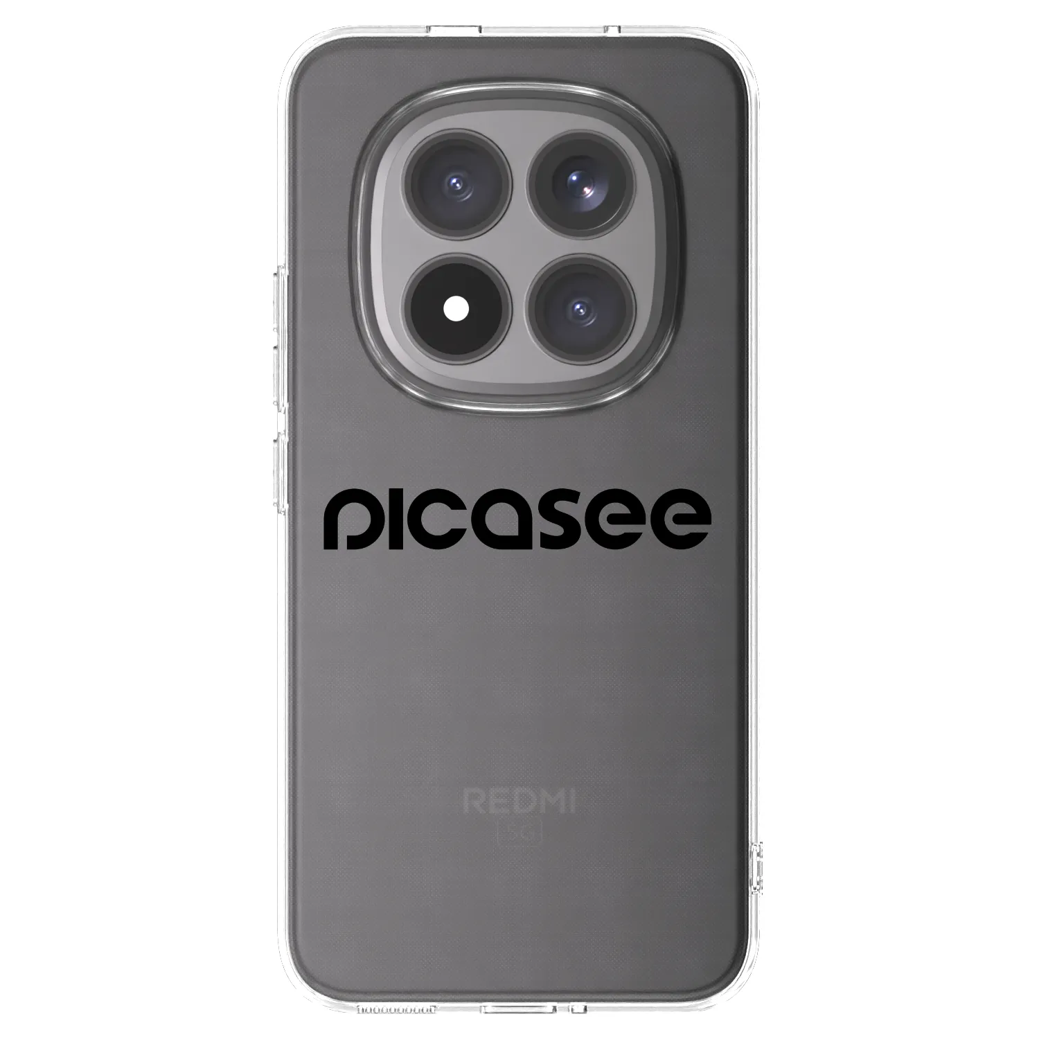 Picasee διαφανής θήκη σιλικόνης Xiaomi Redmi Note 15 Pro+ - Picasee - new logo - black
