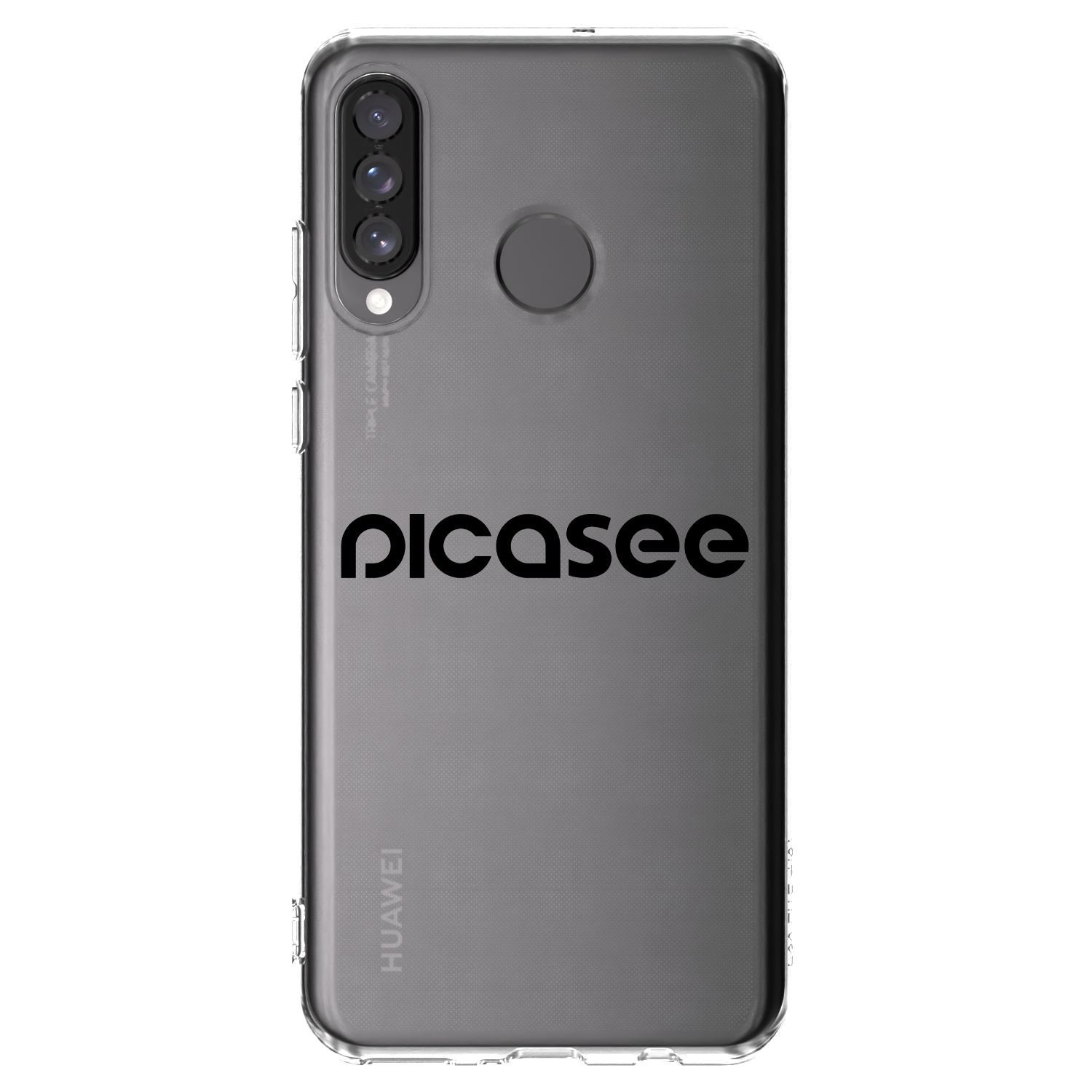Picasee διαφανής θήκη σιλικόνης Huawei P30 Lite - Picasee - new logo - black