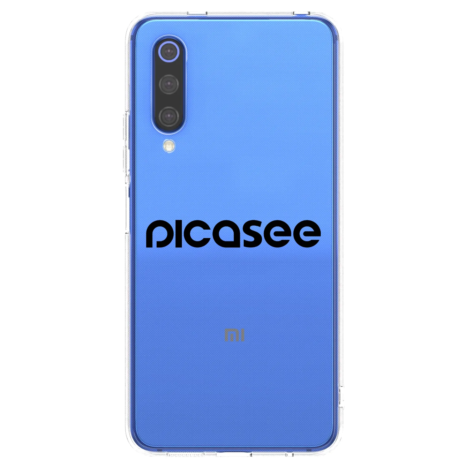 Picasee διαφανής θήκη σιλικόνης Xiaomi Mi 9 SE - Picasee - new logo - black