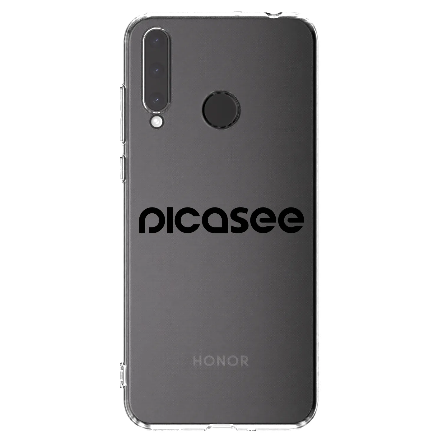 Picasee διαφανής θήκη σιλικόνης Honor 20 Lite - Picasee - new logo - black