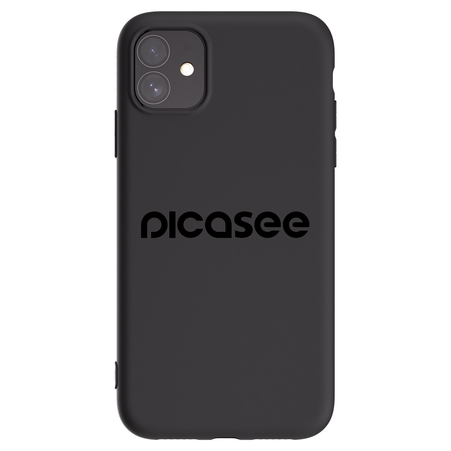 Picasee Μαύρη θήκη σιλικόνης για Apple iPhone 11 - Picasee - new logo - black