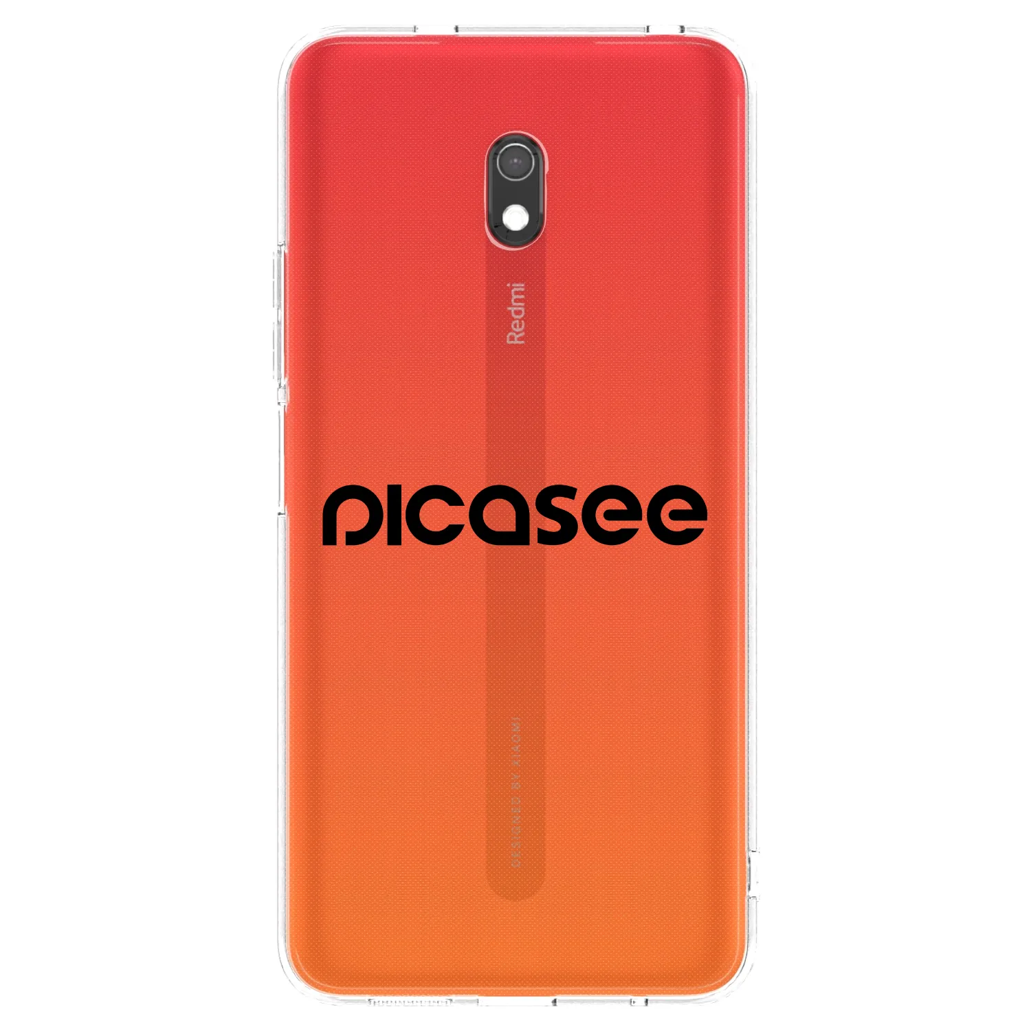 Picasee διαφανής θήκη σιλικόνης Xiaomi Redmi 8A - Picasee - new logo - black