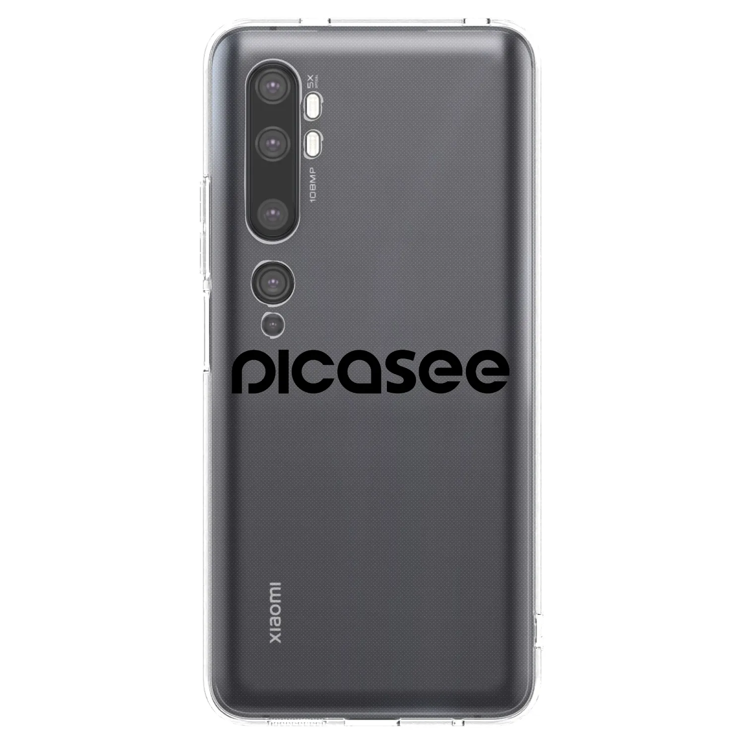 Picasee διαφανής θήκη σιλικόνης Xiaomi Mi Note 10 (Pro) - Picasee - new logo - black