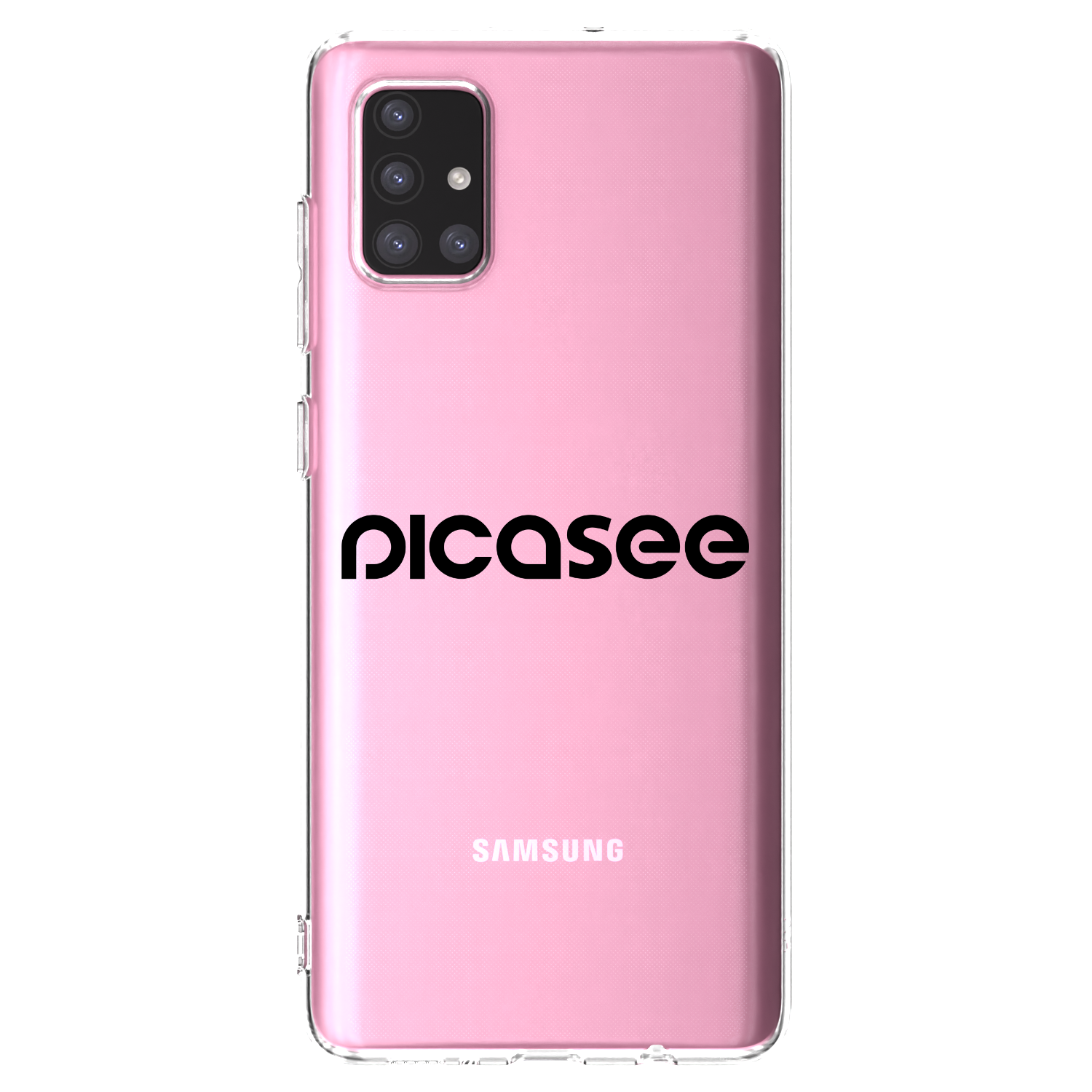 Picasee διαφανής θήκη σιλικόνης Samsung Galaxy A71 A715F - Picasee - new logo - black