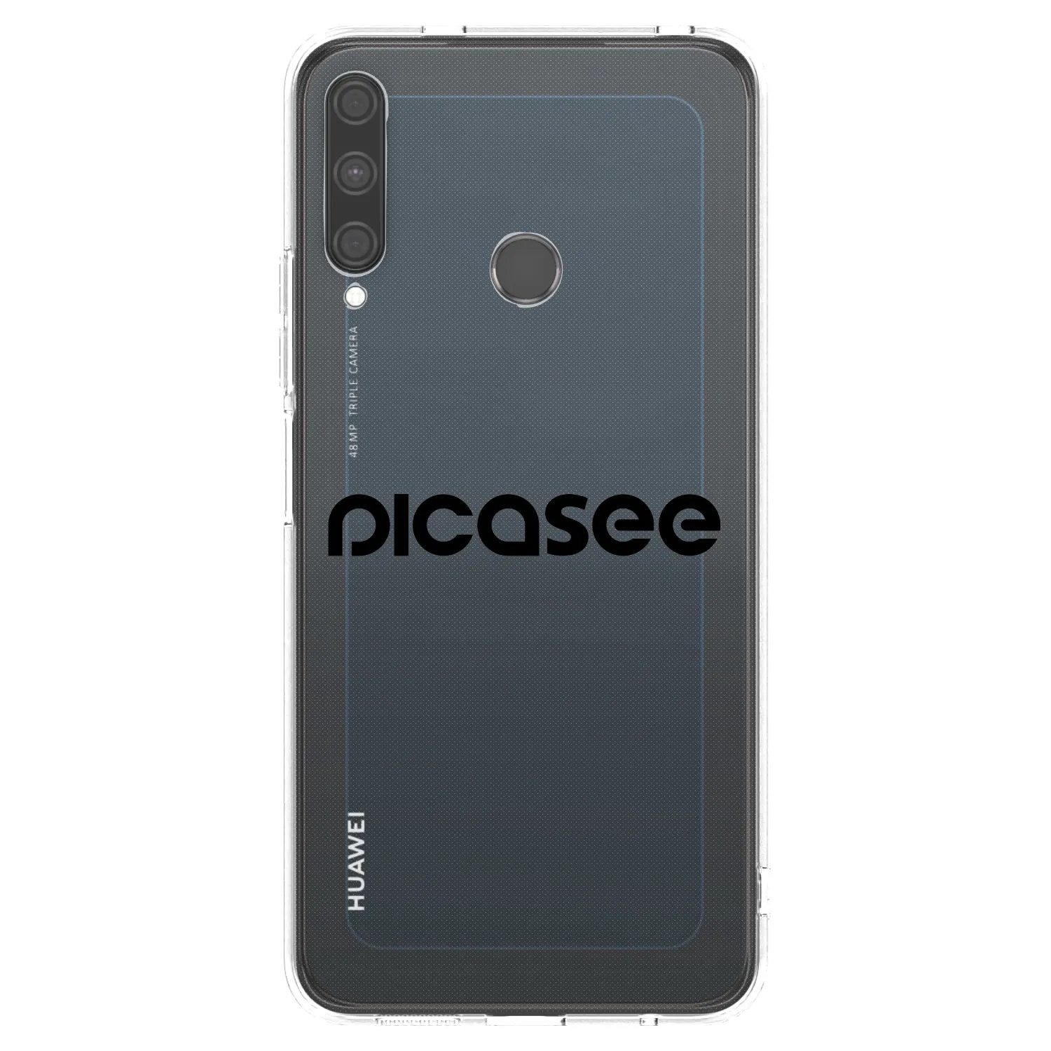 Picasee διαφανής θήκη σιλικόνης Huawei P40 Lite E - Picasee - new logo - black