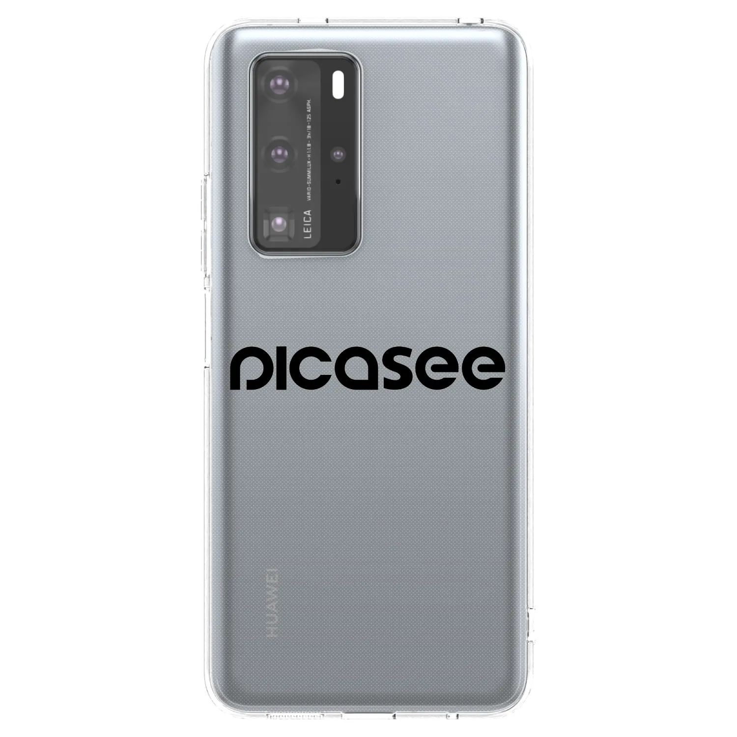 Picasee διαφανής θήκη σιλικόνης Huawei P40 Pro - Picasee - new logo - black