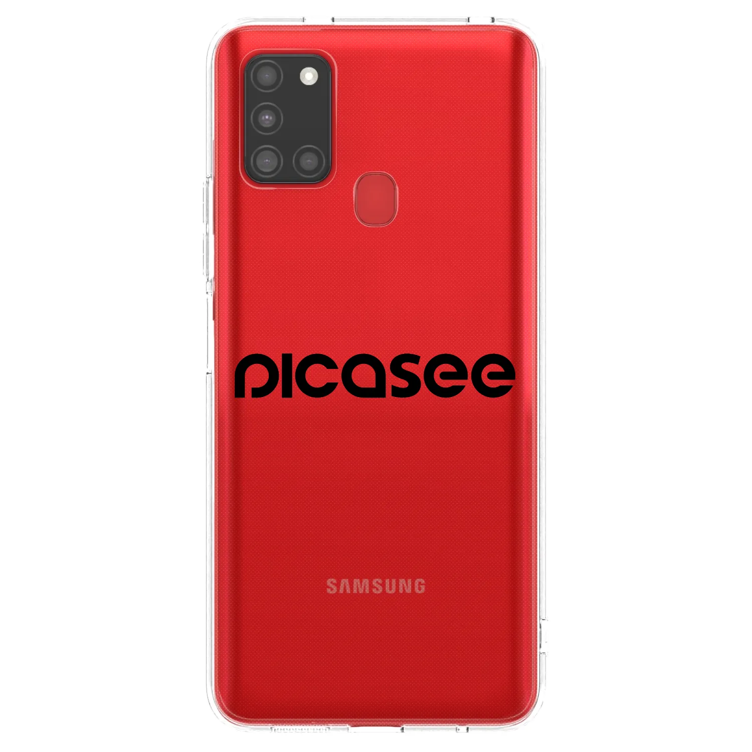 Picasee διαφανής θήκη σιλικόνης Samsung Galaxy A21s - Picasee - new logo - black