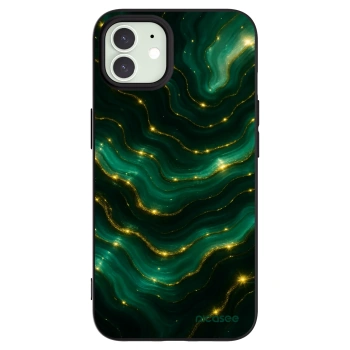 Picasee Μαύρη θήκη σιλικόνης για Apple iPhone 12 - Emerald