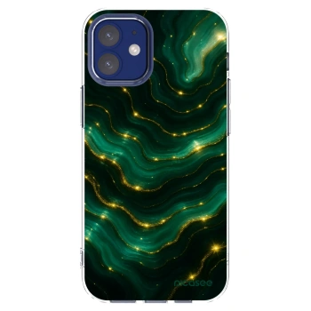 Picasee διαφανής θήκη σιλικόνης Apple iPhone 12 mini - Emerald